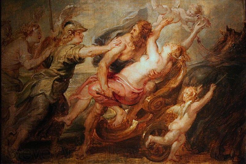 Peter Paul Rubens L enlevement de Proserpine Spain oil painting art